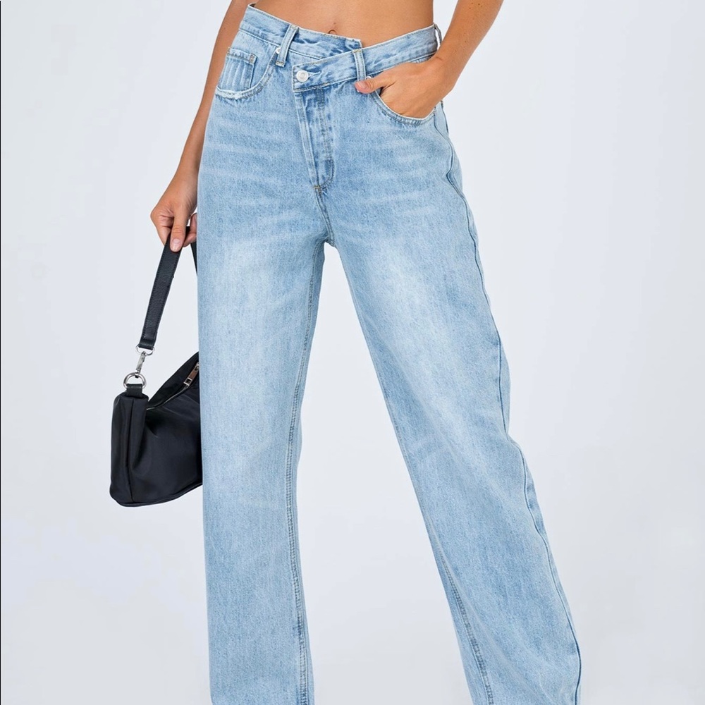 Princess Polly asymmetric jeans